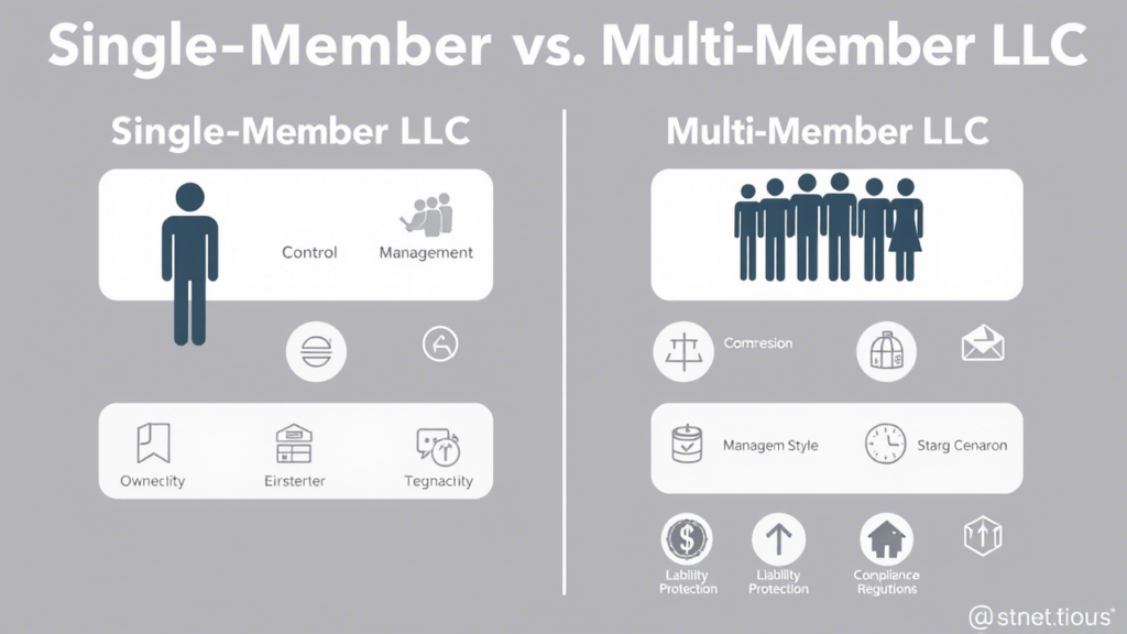 Choosing between a Single-Member and Multi-Member LLC depends on your business goals, control preferences, and financial needs. A Single-Member LLC offers full control and simplicity, while a Multi-Member LLC provides shared responsibilities and resources. Evaluating factors like tax implications and management style will help you select the structure that best aligns with your objectives. Ultimately, making the right choice lays a solid foundation for your business's success.

